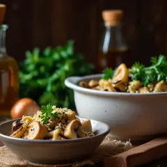 Kaszotto z grzybami: Idealne danie na pożywny obiad pełen smaku