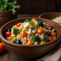 Kaszotto z kaszy jęczmiennej: Przepis z warzywami lub pieczarkami