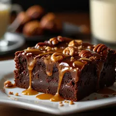 Brownie z karmelem i orzechami: Słodki przepis, który uwielbia każdy