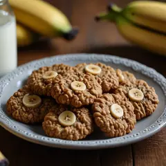 Ciasteczka owsiane z bananem: Zdrowy przepis na fit słodycze
