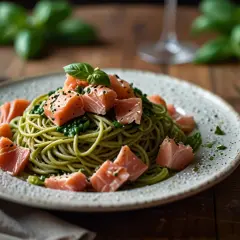 Makaron z pesto i łososiem: Prosty przepis na wyjątkowy i smaczny obiad