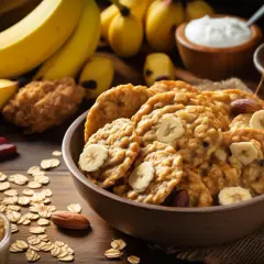 Ciastka owsiane z bananem - przepis, domowe, zdrowe