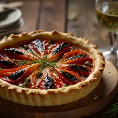 Tarta z łososiem i suszonymi pomidorami: Pyszne danie na każdą okazję