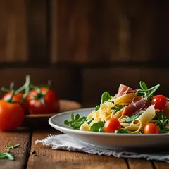 Makaron z rukolą i szynką parmeńską: Smakowite danie na każdy dzień 