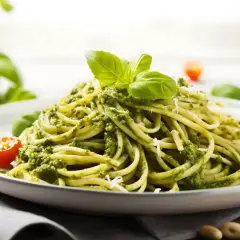 Co dodać do makaronu z pesto, aby wzbogacić smak potrawy?