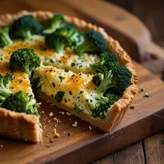 Tarta z brokułami i serem: Zdrowa przekąska na lekki posiłek