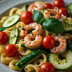 Makaron z pomidorami i cukinią: Lekki obiad na każdą okazję