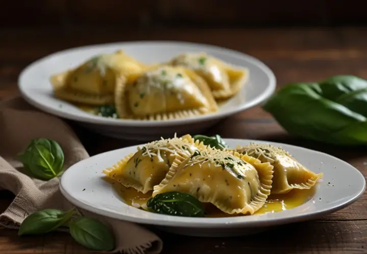 Ravioli ze szpinakiem i mozzarellą: Lekki obiad pełen smaku