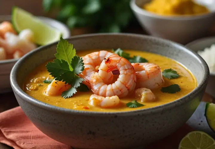 Krewetki z curry i mlekiem kokosowym: Wyjątkowe, aromatyczne danie