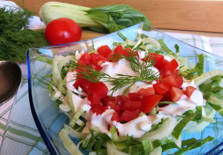 Surówka z pak choi - pyszna sałatka z kapusty pak choi