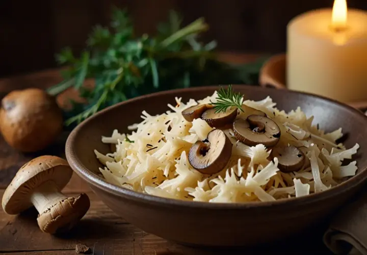 Kapusta z grzybami leśnymi: Aromatyczne danie, które zachwyci smakoszy