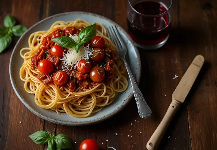 Makaron z pomidorami i parmezanem: Prosty przepis na aromatyczne danie