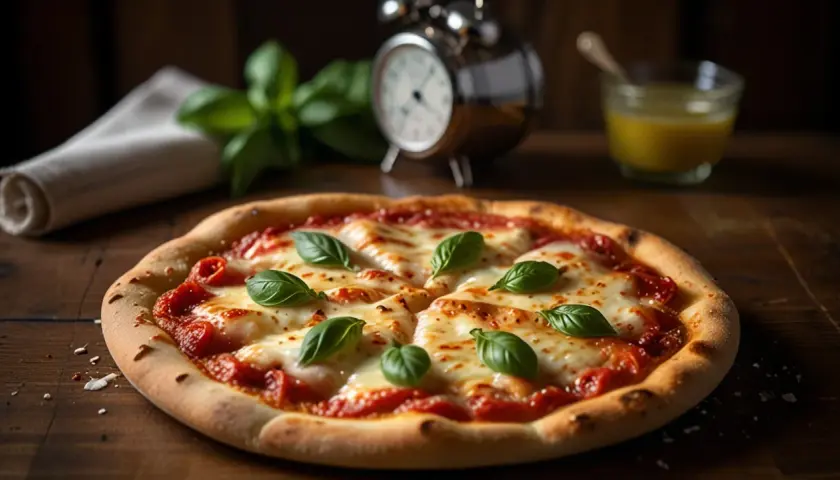 Szybka margherita: Klasyczna pizza na cienkim cieście w 30 minut