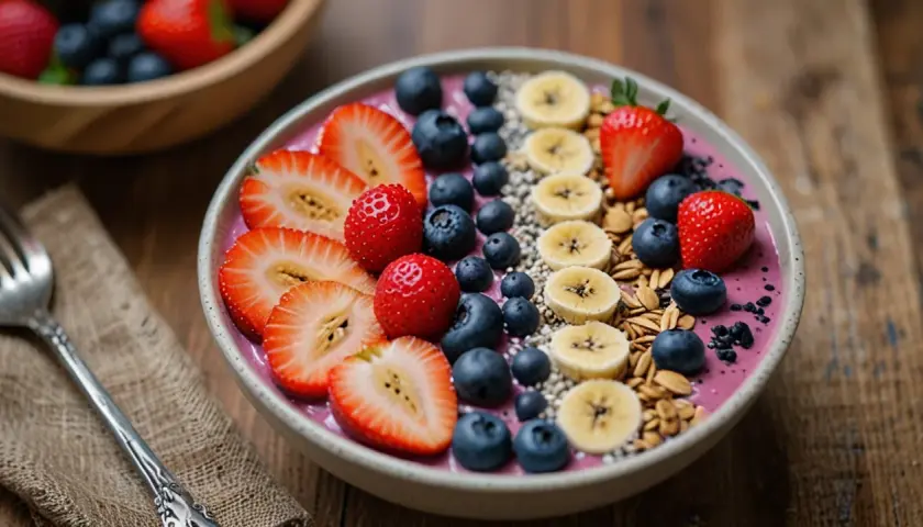 Smoothie bowl z owocami: Zdrowe śniadanie lub przekąska, którą pokochasz