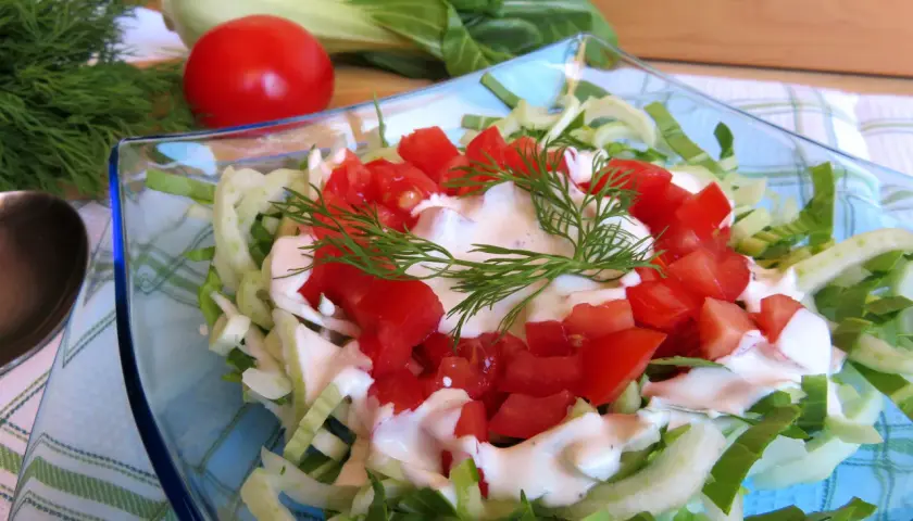 Surówka z pak choi - pyszna sałatka z kapusty pak choi