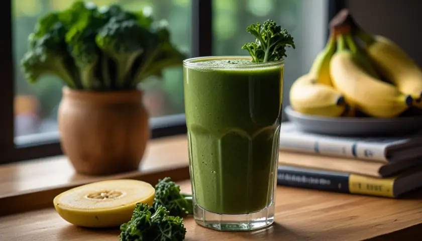 Smoothie z jarmużu i bananem: Zdrowy napój, który poprawi Twój dzień
