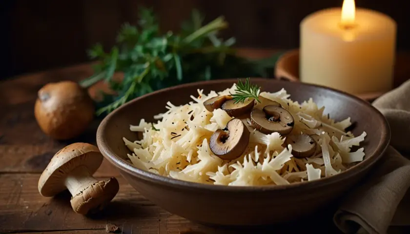 Kapusta z grzybami leśnymi: Aromatyczne danie, które zachwyci smakoszy