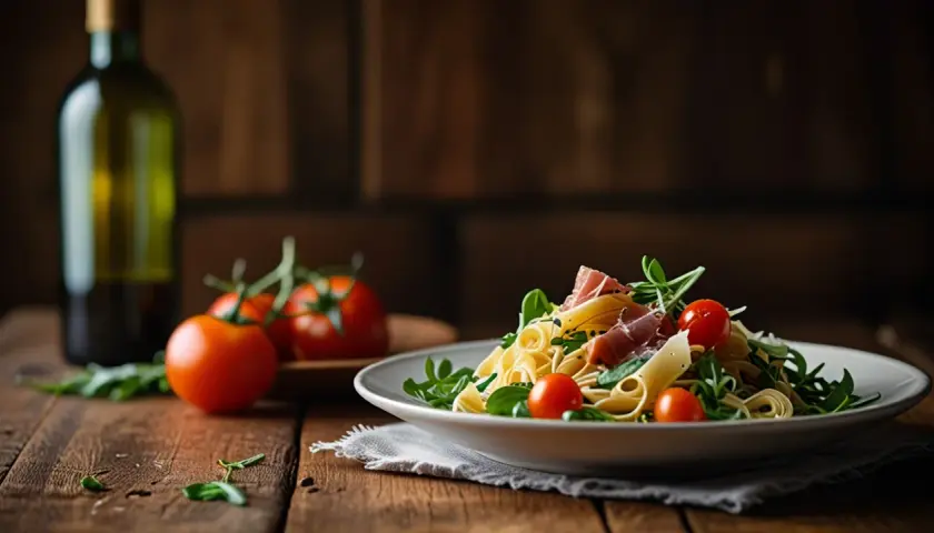 Makaron z rukolą i szynką parmeńską: Smakowite danie na każdy dzień 